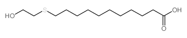 11-(2-hydroxyethylsulfanyl)undecanoic acid结构式
