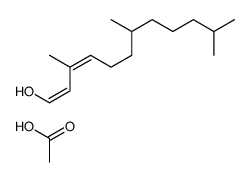 acetic acid,3,7,11-trimethyldodeca-1,3-dien-1-ol结构式