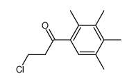 3-chloro-1-(2,3,4,5-tetramethyl-phenyl)-propan-1-one结构式