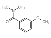 3-甲氧基-N,N-二甲基-苯甲酰胺结构式