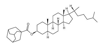 5α-cholestan-3β-yl adamantane-1-carboxylate Structure