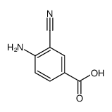 4-氨基-3-氰基苯甲酸结构式