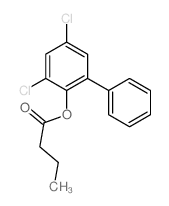 (2,4-dichloro-6-phenyl-phenyl) butanoate Structure