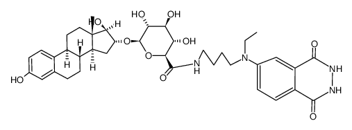 estriol-16alpha-glucuronyl-6-aminobutyl-ethyl-isoluminol structure