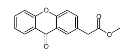 2-xanthoneacetic acid methyl ester结构式