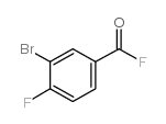 3-bromo-4-fluorobenzoyl fluoride Structure
