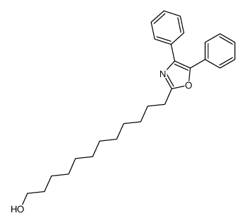 2-(12-hydroxydodecanyl)-4,5-diphenyloxazole结构式