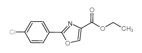 2-(4-氯苯基)-噁唑-4-羧酸乙酯结构式