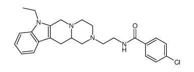 4-chloro-N-(2-(7-ethyl-3,4,6,7,12,12a-hexahydropyrazino[1',2':1,6]pyrido[3,4-b]indol-2(1H)-yl)ethyl)benzamide结构式