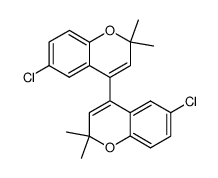 bis-4,4'-(6-chloro-2,2-dimethylchromen)结构式