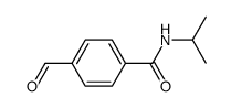 4-甲酰基-n-[1-(甲基)乙基]苯甲酰胺结构式