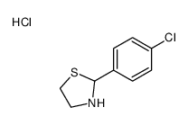 2-(4-chlorophenyl)-1,3-thiazolidine,hydrochloride Structure