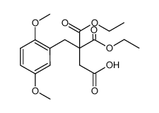 4-(2,5-dimethoxyphenyl)-3,3-dicarbethoxybutanoic acid结构式