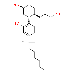 (+)-5-(1,1-Dimethylheptyl)-2-[2-(3-hydroxypropyl)-5-hydroxycyclohexyl]phenol Structure