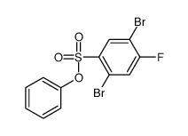 phenyl 2,5-dibromo-4-fluorobenzenesulfonate结构式