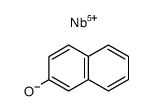 [2]naphthol, niobium (V)-naphtholate-(2) Structure
