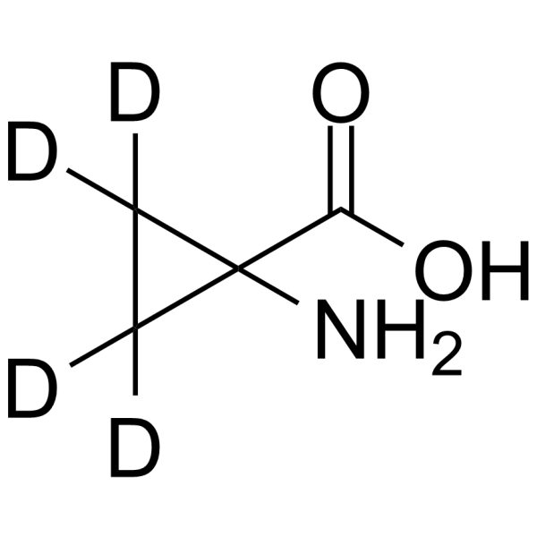 1-氨基环丙烷羧酸-D4结构式