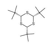 (2s,4s,6s)-2,4,6-tri-tert-butyl-1,3,5-trithiane Structure