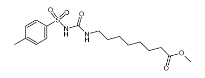 8-[3-(4-methylbenzenesulfonyl)ureido]octanoic acid methyl ester结构式
