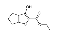 3-hydroxy-5,6-dihydro-4H-cyclopenta[b]thiophene-2-carboxylic acid ethyl ester Structure