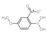 4-甲氧基-2-硝基苯基硼酸结构式
