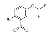 1-溴-4-(二氟甲氧基)-2-硝基苯结构式