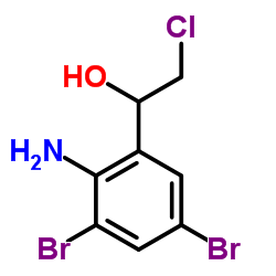 1-(2-Amino-3,5-dibromophenyl)-2-chloroethanol结构式