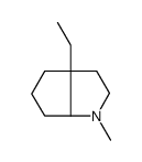 3a-ethyl-1-methyl-2,3,4,5,6,6a-hexahydrocyclopenta[b]pyrrole结构式