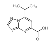 7-异丙基-[1,2,4]噻唑并[1,5-a]嘧啶-5-羧酸结构式