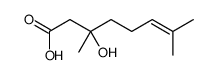 3-hydroxy-3,7-dimethyloct-6-enoic acid结构式