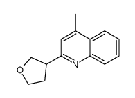 4-methyl-2-(oxolan-3-yl)quinoline结构式