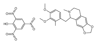 5-(3,4-dimethoxy-2-methyl-benzyl)-6-methyl-5,6,7,8-tetrahydro-[1,3]dioxolo[4,5-g]isoquinoline, picrate Structure