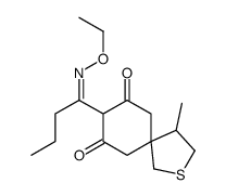 8-(N-ethoxy-C-propylcarbonimidoyl)-4-methyl-2-thiaspiro[4.5]decane-7,9-dione Structure