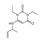 1,3-diethyl-6-(α-methylallyl)aminouracil Structure