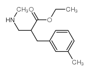 2-甲基氨基甲基-3-间甲苯丙酸乙酯结构式