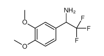 1-(3,4-dimethoxyphenyl)-2,2,2-trifluoroethanamine结构式