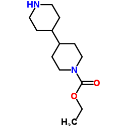 [4,4']BIPIPERIDINYL-1-CARBOXYLIC ACID ETHYL ESTER Structure