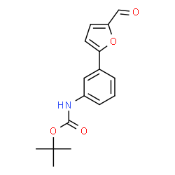 [3-(5-FORMYL-FURAN-2-YL)-PHENYL]-CARBAMIC ACID TERT-BUTYL ESTER Structure