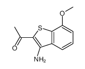 1-(3-amino-7-methoxy-1-benzothiophen-2-yl)ethanone Structure