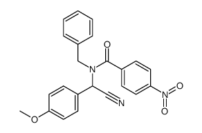 N-Benzyl-N-[cyano-(4-methoxy-phenyl)-methyl]-4-nitro-benzamide结构式