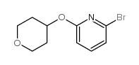 2-溴-6-(四氢吡喃-4-氧基)吡啶结构式