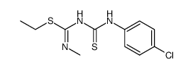 S-ethyl-N-(4-chloro-phenylthiocarbamoyl)-N'-methyl-isothiourea Structure