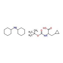 boc-d-cyclopropylalanine-dcha Structure