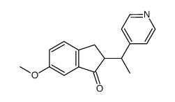 6-methoxy-2-(1-(4-pyridyl)ethyl)indanon结构式