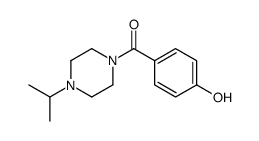 (4-羟基苯基)(4-异丙基哌嗪-1-基)甲酮结构式