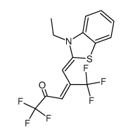 1,1,1,5,5,5-hexafluoro-4-<(3-ethyl-2(3H)-benzothiazolylidene)methyl>-3-penten-2-one结构式