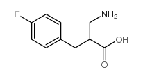 2-氨基甲基-3-(4-氟苯基)-丙酸结构式