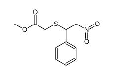 methyl 2-(2-nitro-1-phenylethyl)sulfanylacetate Structure