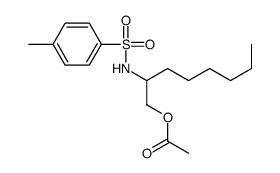 2-[(4-methylphenyl)sulfonylamino]octyl acetate结构式