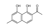 1-(1,8-dihydroxy-6-methylnaphthalen-2-yl)ethanone结构式